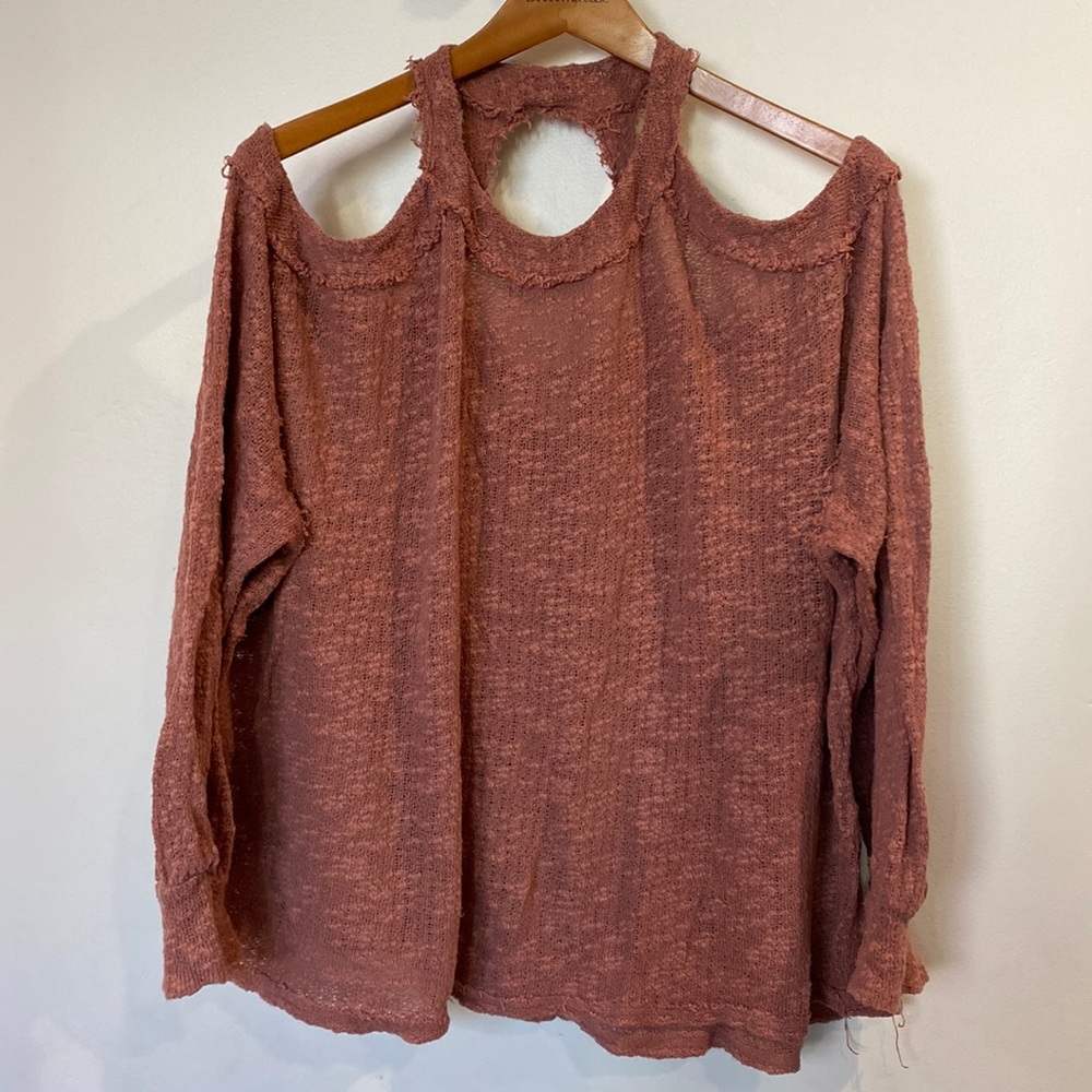 Free People Cold Shoulder Top